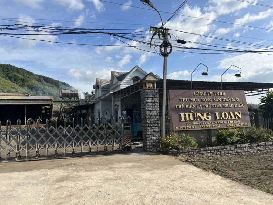 Cổng xếp Inox Lâm Đồng - Nhà máy chế biến Cafe Hùng Loan (1)